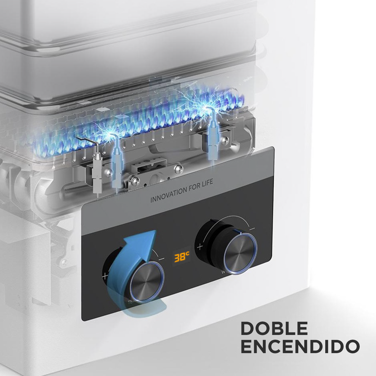 Calefont 10 Lts MIDEA Tiro Natural - Imagen 6