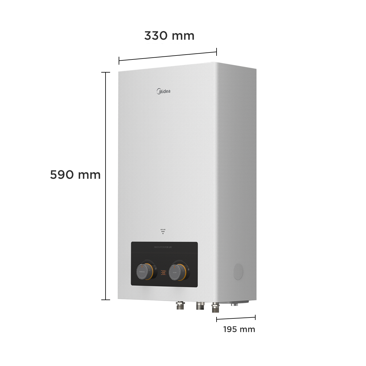 Calefont 10 Lts MIDEA Tiro Natural - Imagen 8